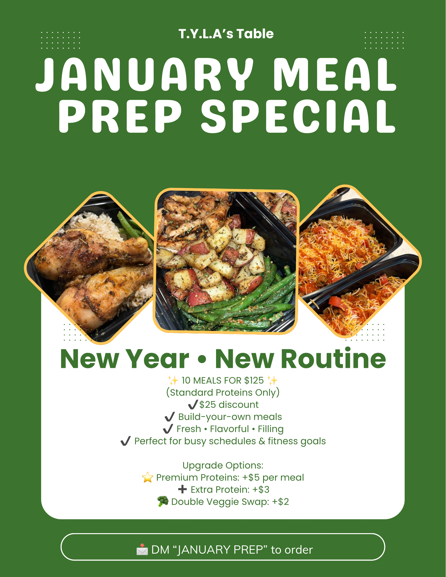 10 Meal Package * ( Repeat Customer Special) *
